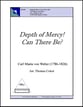 Depth of Mercy! Can There Be? SATB choral sheet music cover